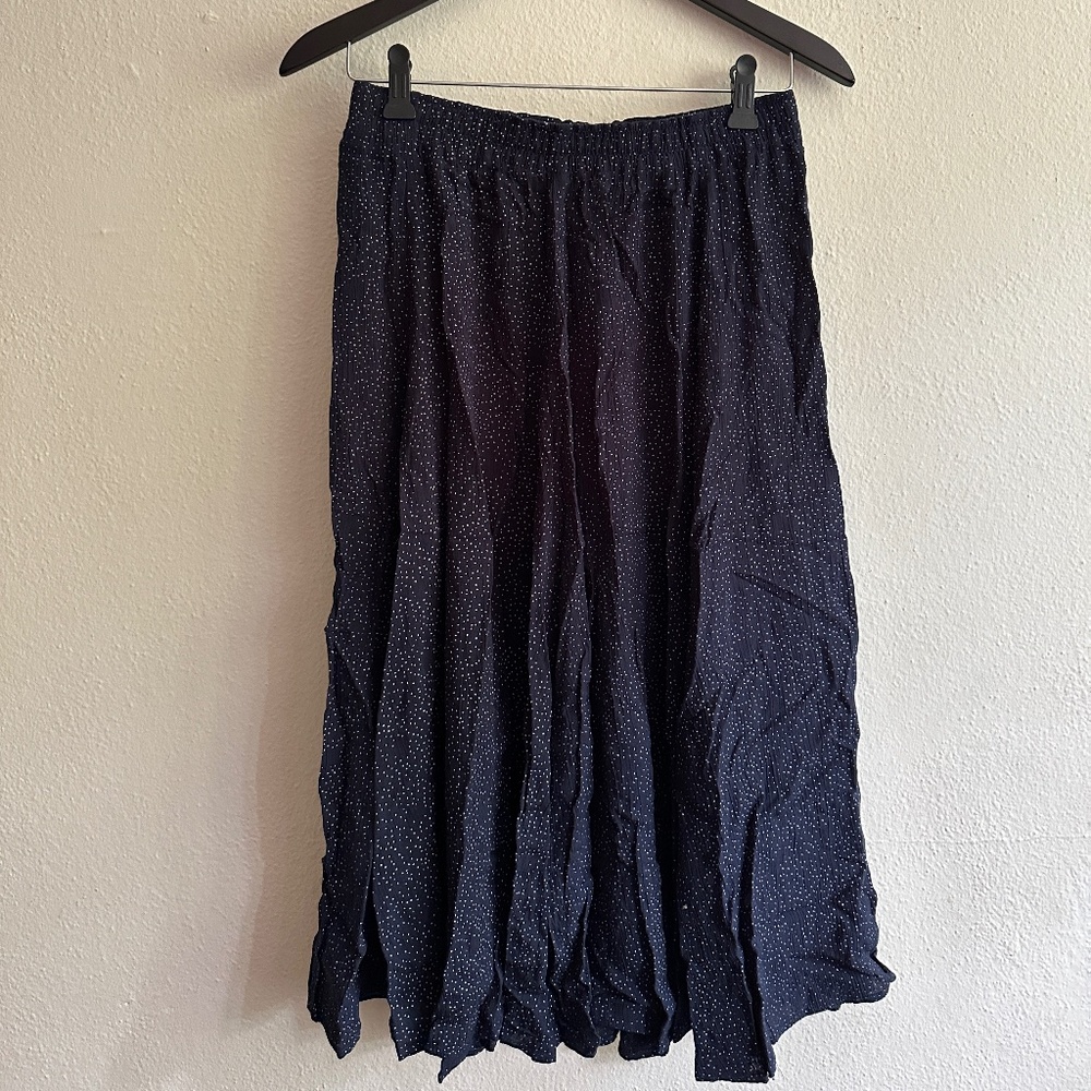Vintage Blue Polka Dot Skirt